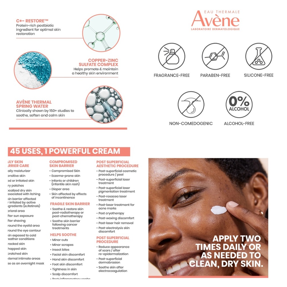 Avène Cicalfate+ Restorative Protective Cream – 100 ml – Brand New - Picture 3 of 4